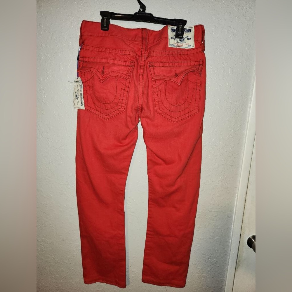True Religion Red Jeans, New Straight Fit NEW